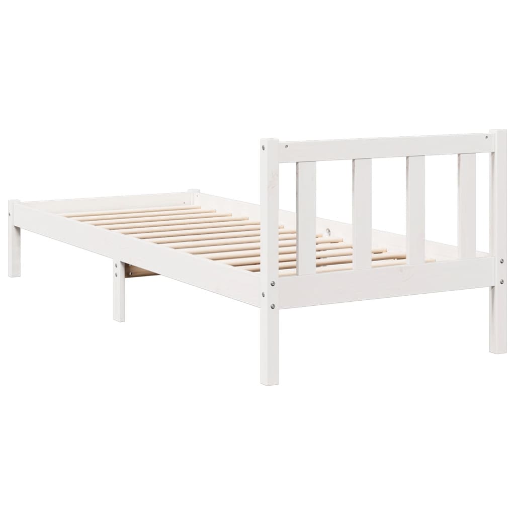 ekstra lang sengeramme uden madras 100x220 cm massivt fyrretræ
