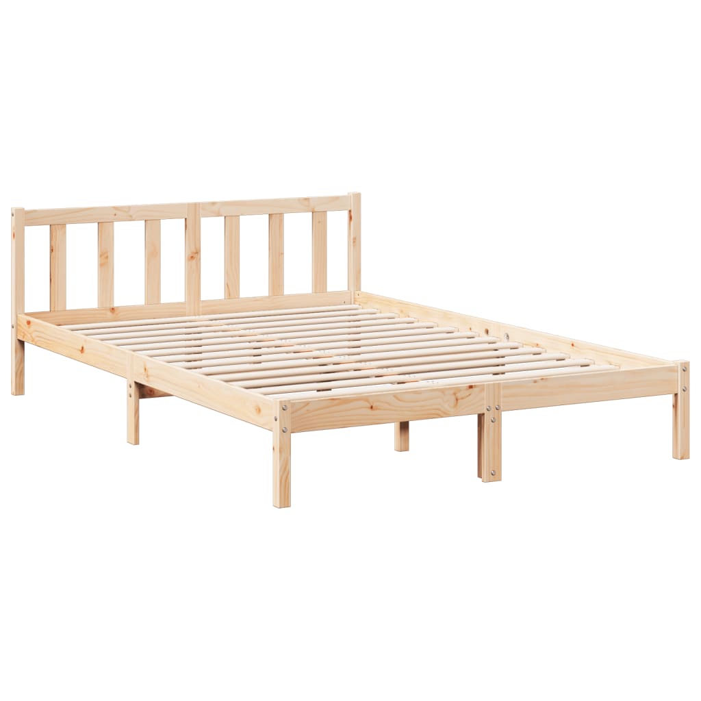 ekstra lang sengeramme uden madras 160x220 cm massivt fyrretræ