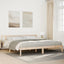 ekstra lang sengeramme uden madras 200x220 cm massivt fyrretræ