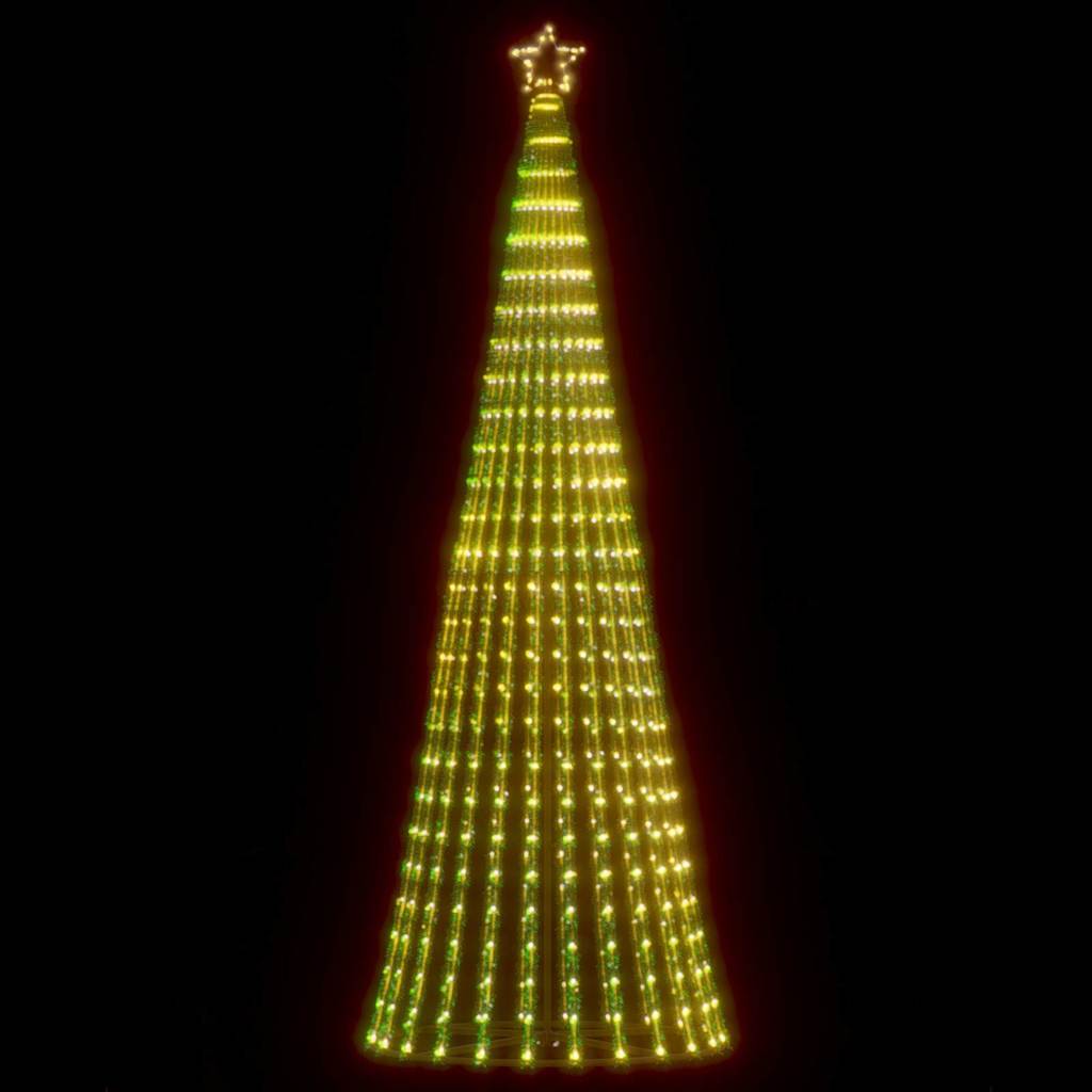 LED-juletræ 475 LED'er 247 cm varmt hvidt lys
