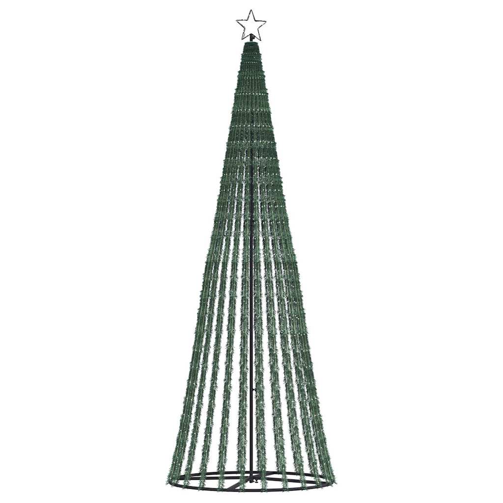 LED-juletræ 475 LED'er 247 cm koldt hvidt lys