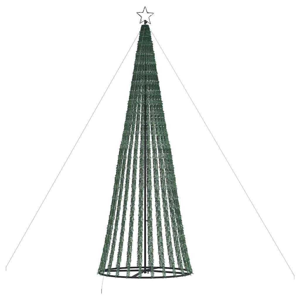 LED-juletræ 1028 LED'er 403 cm koldt hvidt lys