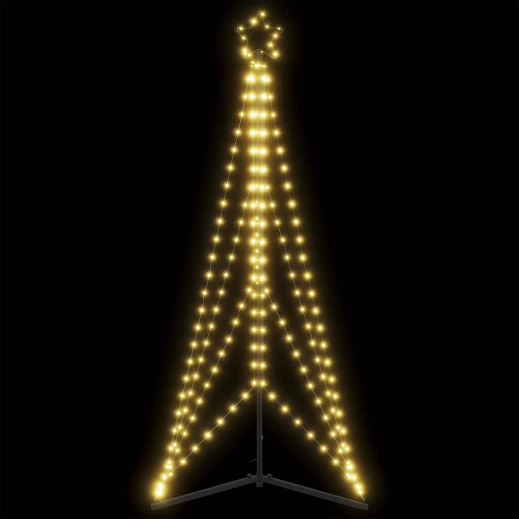 LED-juletræ 363 LED'er 182 cm varmt hvidt lys