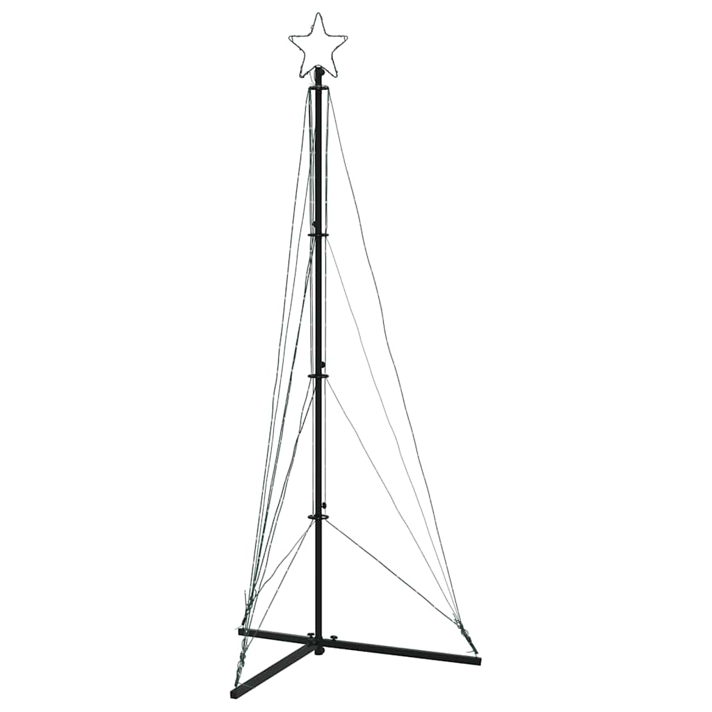 LED-juletræ 363 LED'er 182 cm koldt hvidt lys