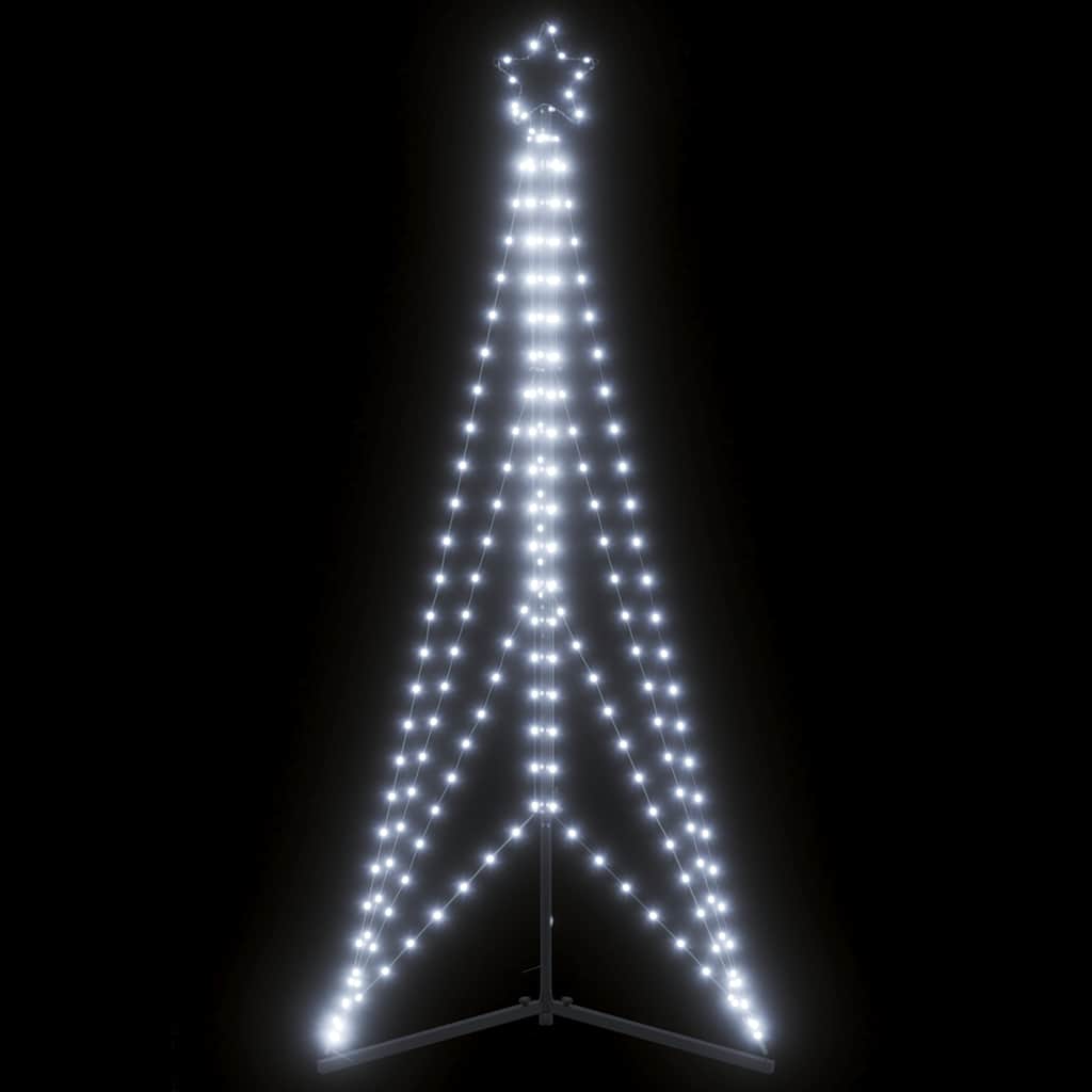 LED-juletræ 363 LED'er 182 cm koldt hvidt lys