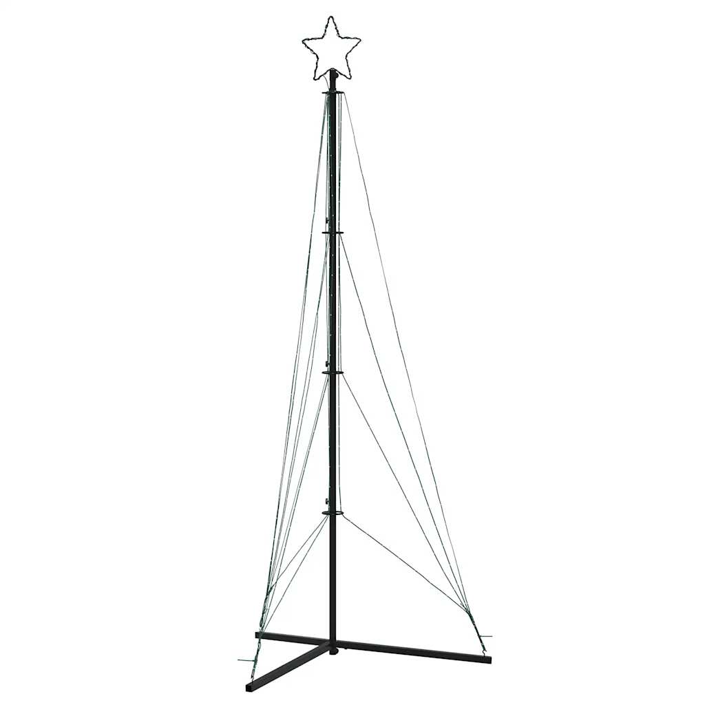 LED-juletræ 483 LED'er 240 cm koldt hvidt lys