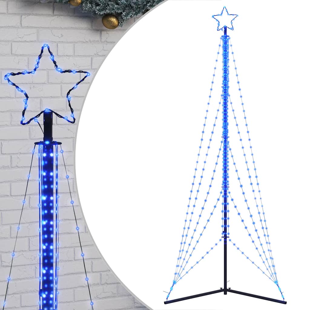 LED-juletræ 525 LED'er 302 cm blåt lys