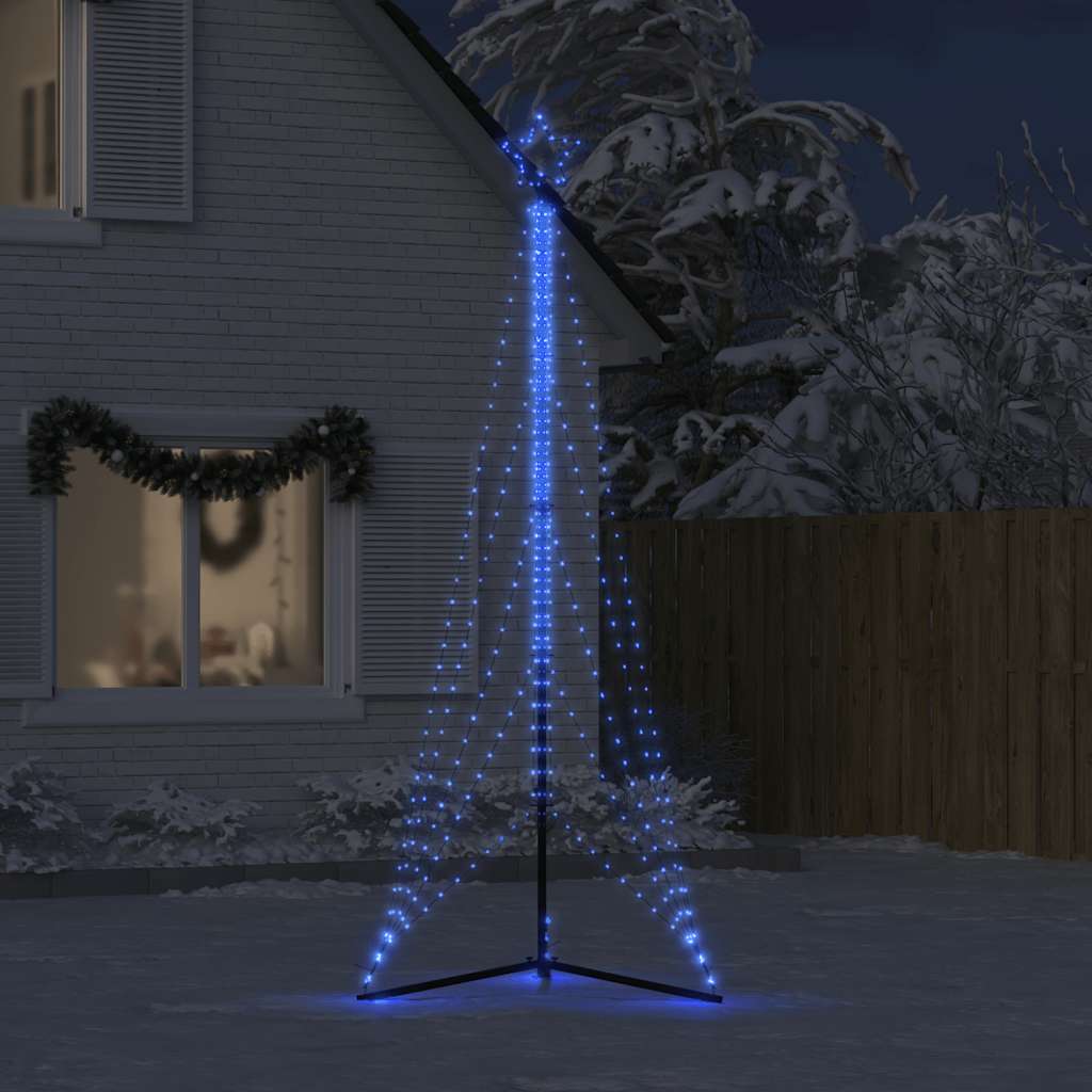 LED-juletræ 525 LED'er 302 cm blåt lys