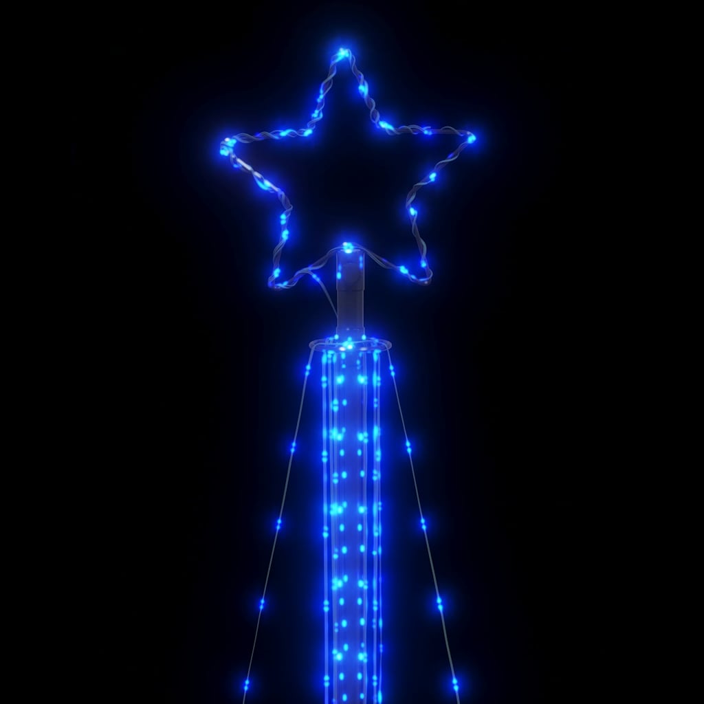LED-juletræ 525 LED'er 302 cm blåt lys
