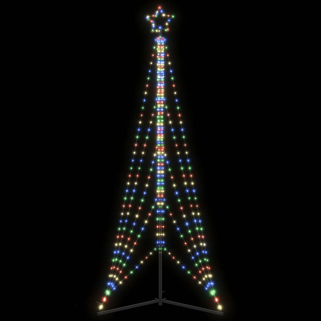 LED-juletræ 525 LED'er 302 cm farverigt lys
