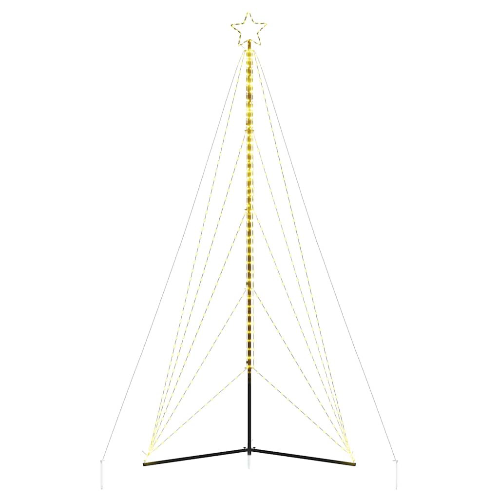 LED-juletræ 615 LED'er 404,5 cm varmt hvidt lys