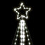 LED-juletræ 615 LED'er 404,5 cm koldt hvidt lys