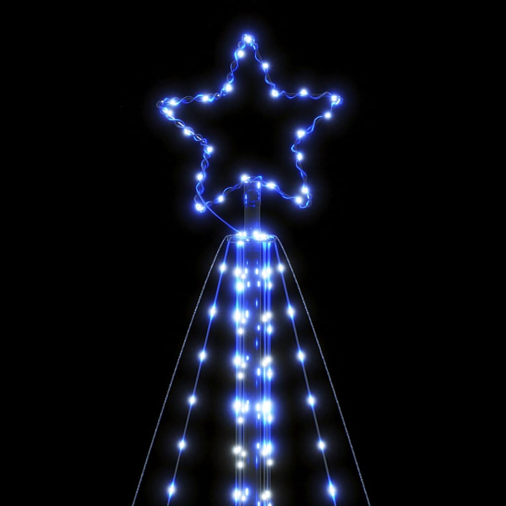 LED-juletræ 615 LED'er 404,5 cm blåt lys