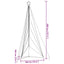 LED-juletræ 615 LED'er 404,5 cm blåt lys