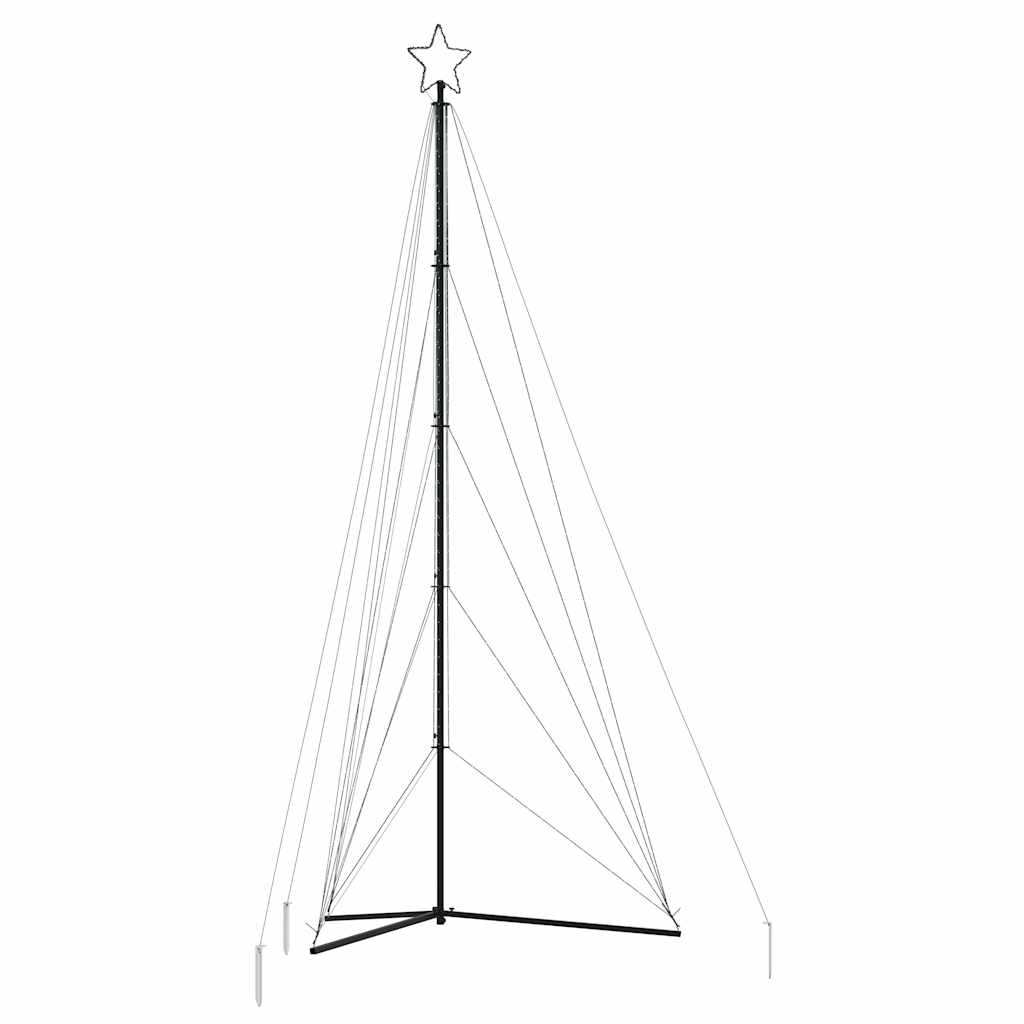 LED-juletræ 615 LED'er 404,5 cm farverigt lys