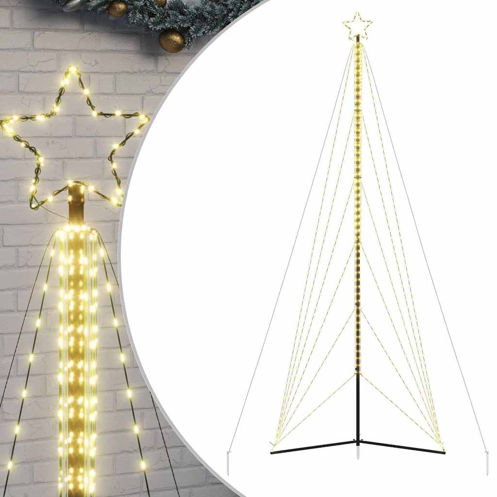 LED-juletræ 861 LED'er 478 cm varmt hvidt lys