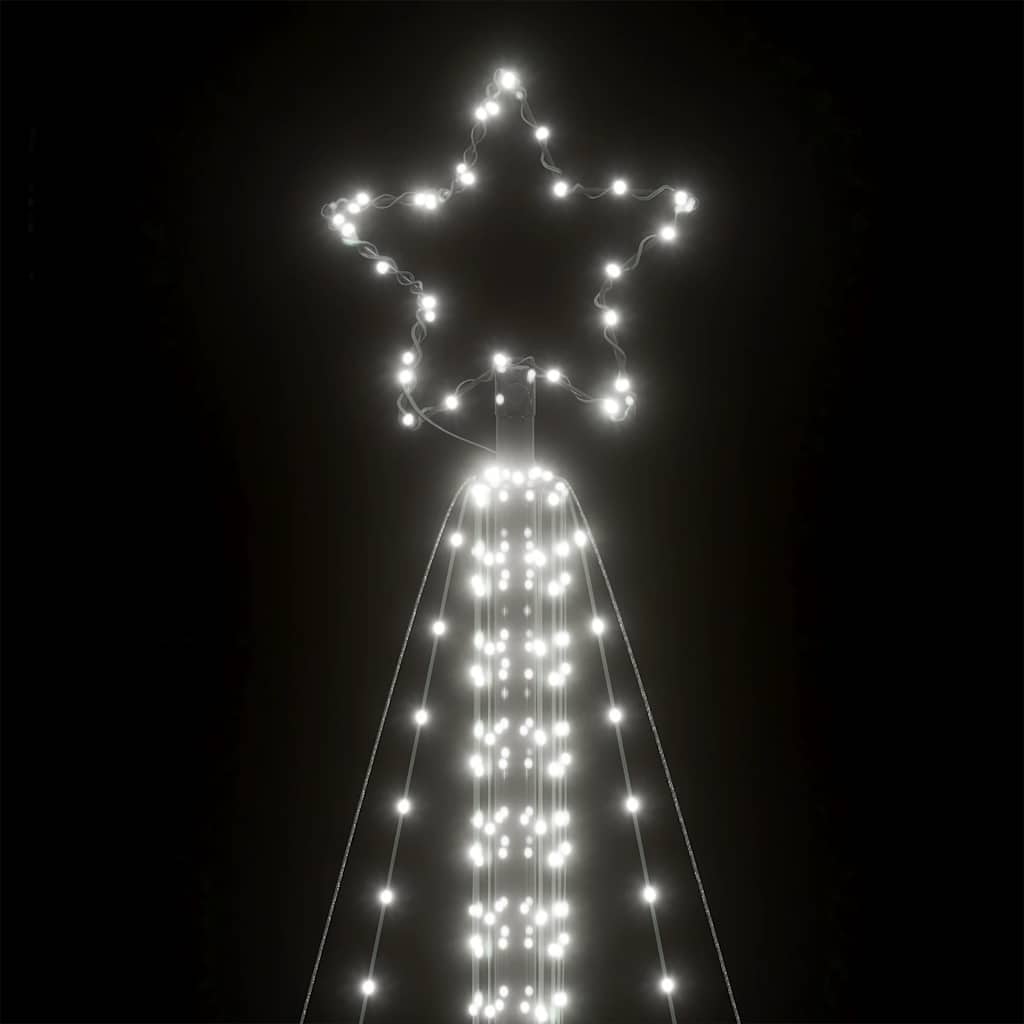 LED-juletræ 861 LED'er 478 cm koldt hvidt lys