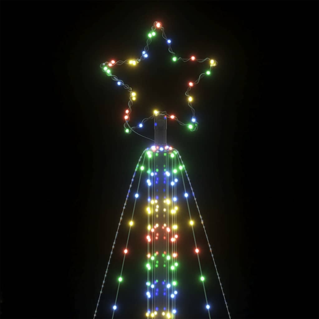 LED-juletræ 861 LED'er 478 cm farverigt lys