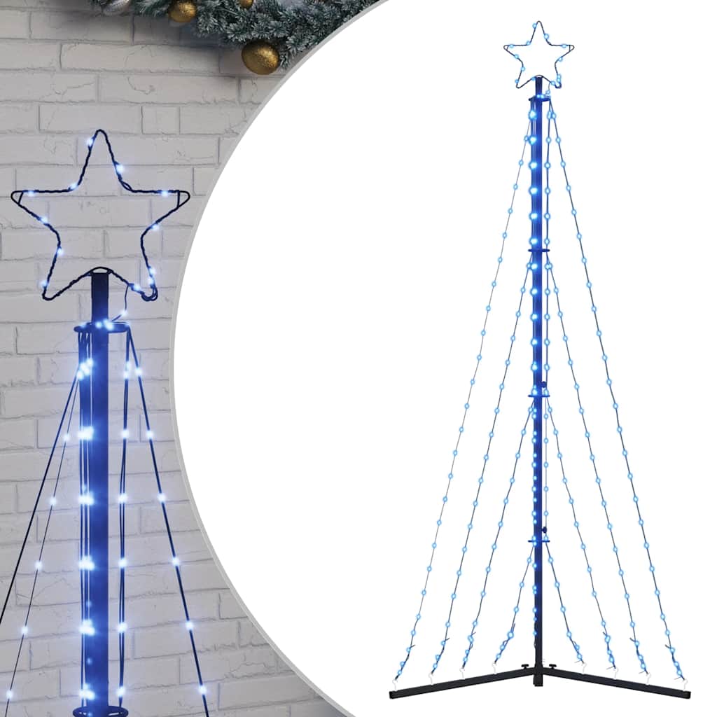 LED-juletræ 339 LED'er 187 cm koldt hvidt lys