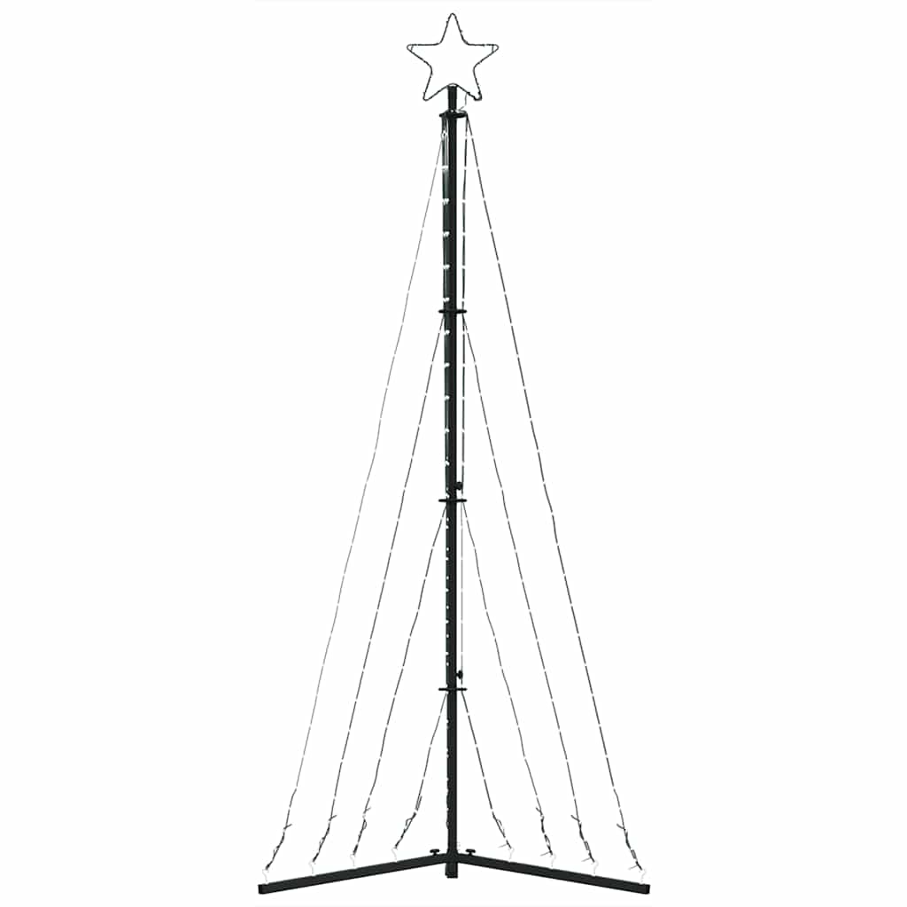 LED-juletræ 339 LED'er 187 cm koldt hvidt lys