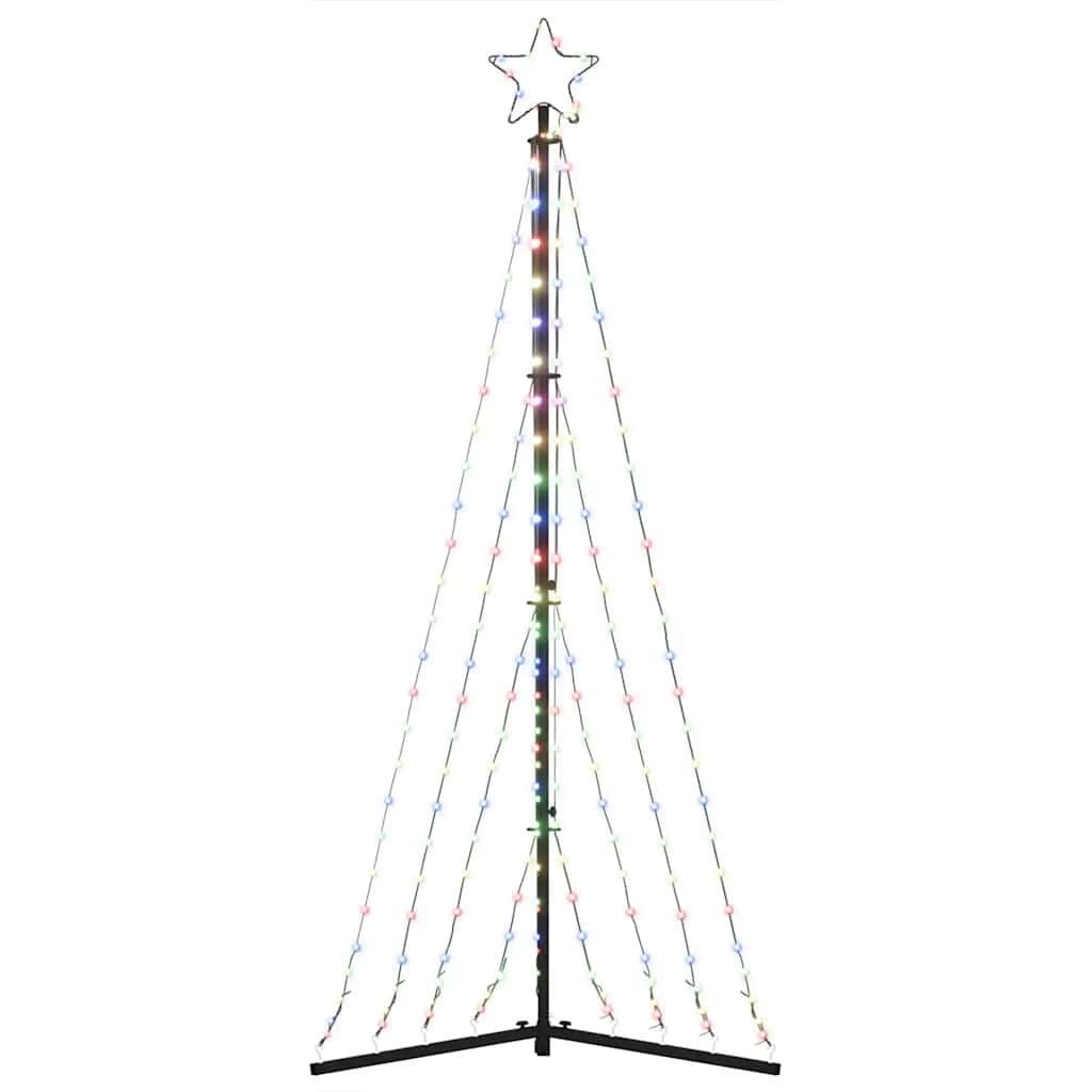 LED-juletræ 339 LED'er 187 cm farverigt lys