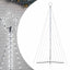 LED-juletræ 570 LED'er 399 cm koldt hvidt lys