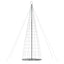 LED-juletræ 1534 LED'er 500 cm blåt lys