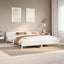 sengeramme uden madras 180x200 cm massivt fyrretræ hvid