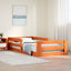 Sengeramme uden madras 80x160 cm massivt fyrretræ gyldenbrun