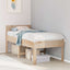 sengeramme uden madras 75x190 cm massivt fyrretræ
