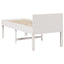 sengeramme uden madras 75x190 cm massivt fyrretræ hvid