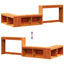 sengebord med skrivebord 222x107x75 cm massivt fyrretræ