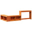 sengebord med skrivebord 232x112x75 cm massivt fyrretræ