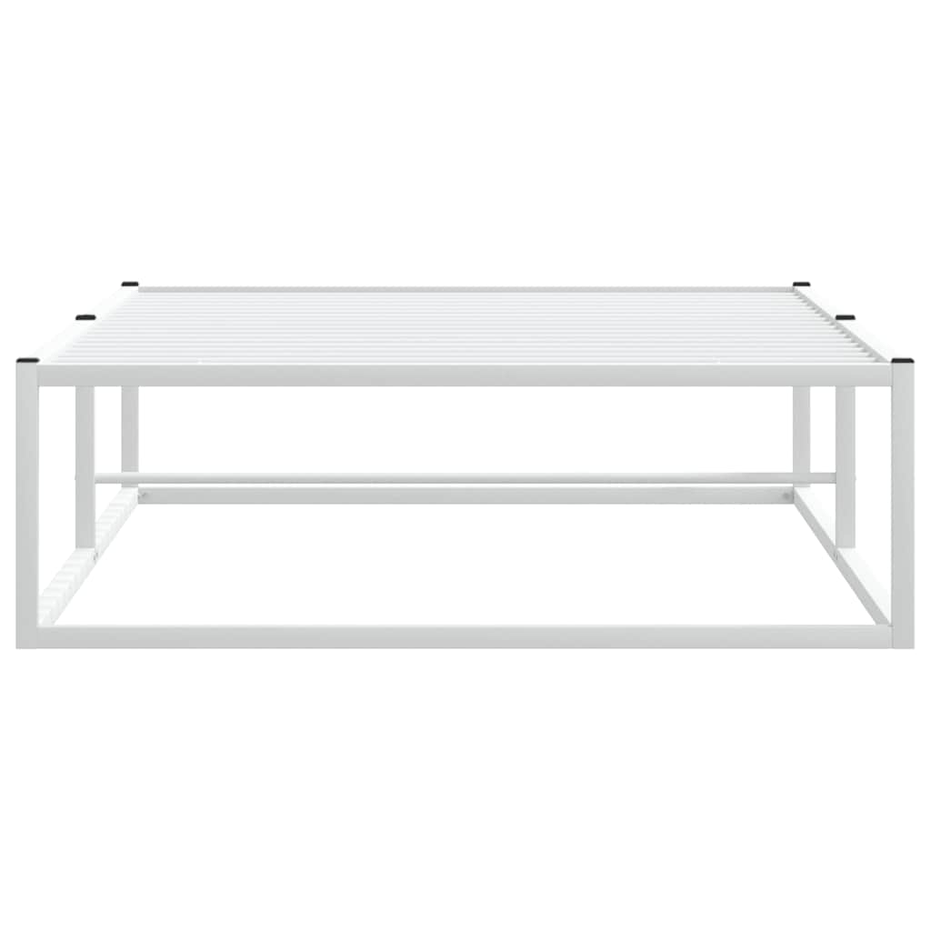 sengeramme uden madras 100x200 cm metal hvid
