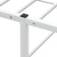 sengeramme uden madras 100x200 cm metal hvid