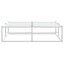 sengeramme uden madras 120x200 cm metal hvid