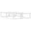 sengeramme uden madras 120x200 cm metal hvid