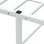 sengeramme uden madras 140x200 cm metal hvid