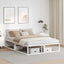 sengeramme uden madras 140x200 cm metal hvid