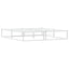 sengeramme uden madras 180x200 cm metal hvid