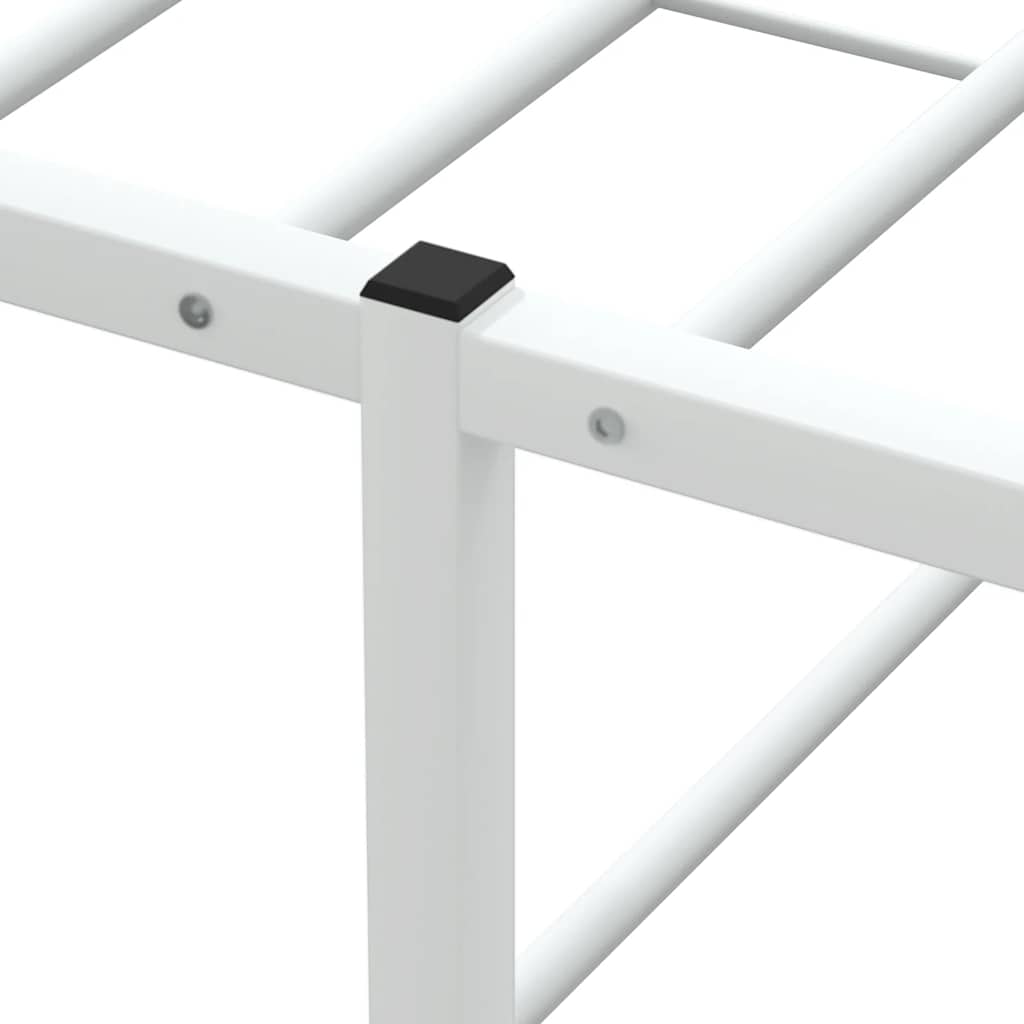 sengeramme uden madras 180x200 cm metal hvid