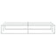 sengeramme uden madras 200x200 cm metal hvid