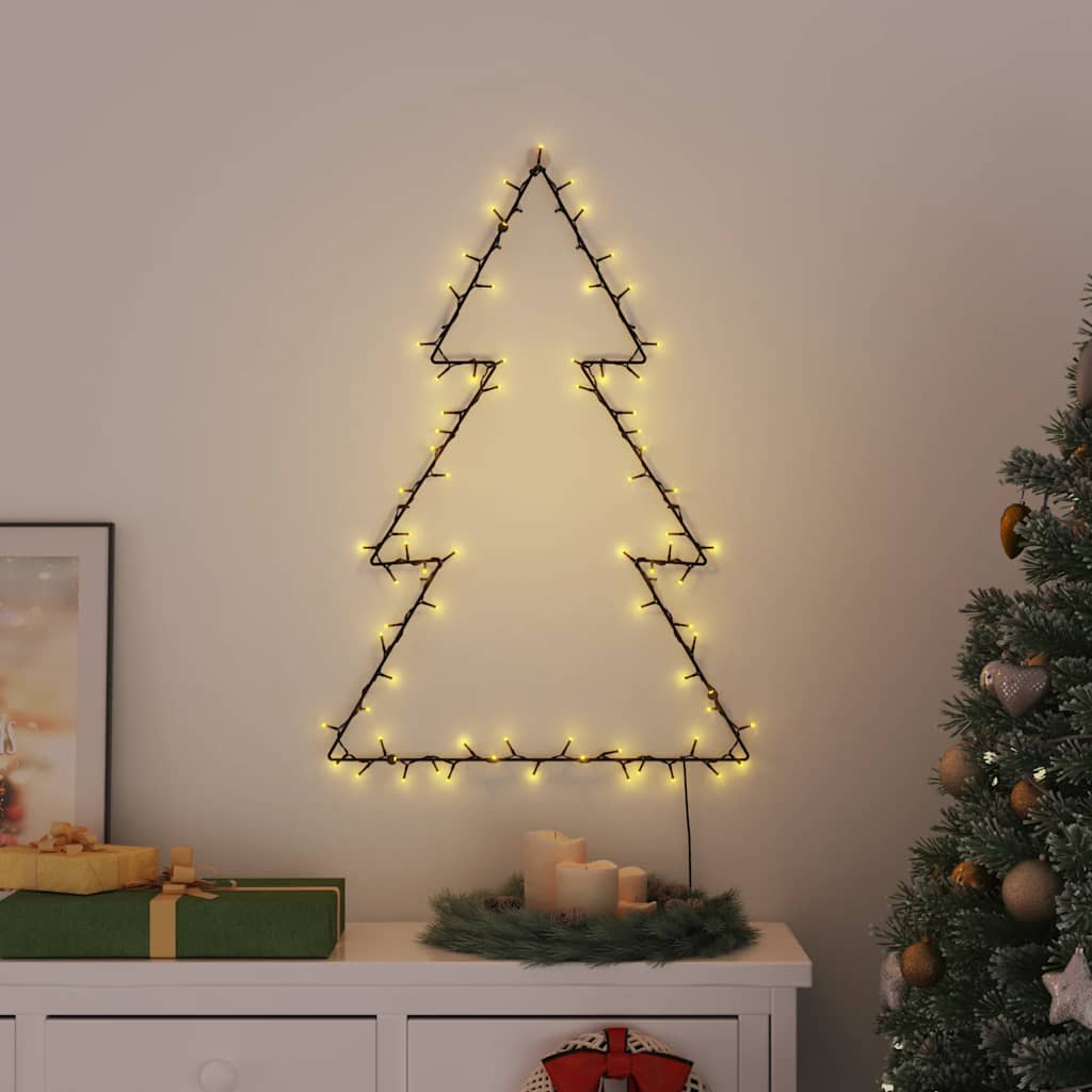 Julelys juletræssilhuet 115 LED'er varm hvid
