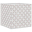 opbevaringskasser 10 stk. 32x32x32 cm foldbare stof cremefarvet