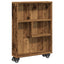 smal opbevaringsvogn 48x13x68 cm konstrueret træ gammelt træ