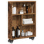 smal opbevaringsvogn 48x13x68 cm konstrueret træ gammelt træ