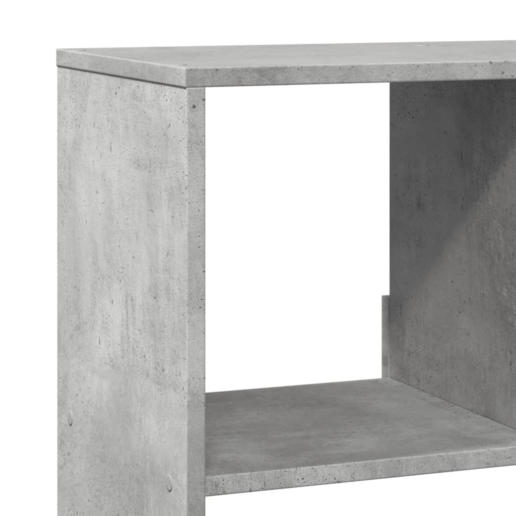 bogreol 100x33x156,5 cm konstrueret træ betongrå