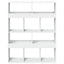 bogreol 100x33x125,5 cm konstrueret træ hvid