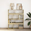 bogreol 100x33x125,5 cm konstrueret træ sonoma-eg