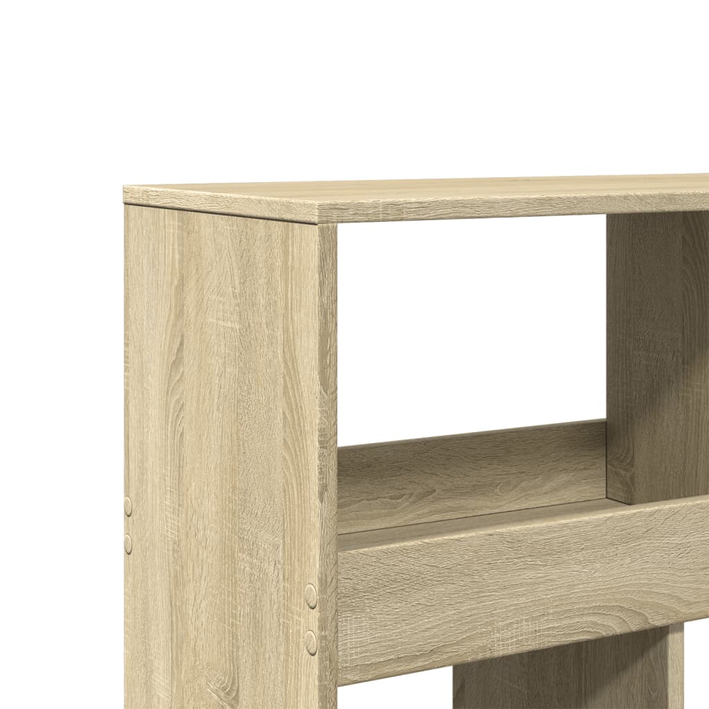 bogreol 100x33x125,5 cm konstrueret træ sonoma-eg